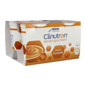 CLINUTREN DESSERT GOURMAND DADFMS, saveur caramel, 200 g x 4