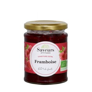 Saveurs & Fruits Confiture extra Framboise de France BIO - pot 320 g