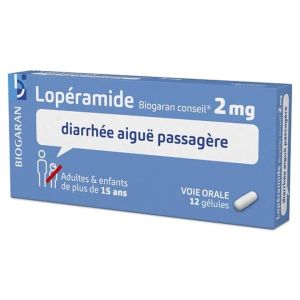 LOPERAMIDE BIOGARAN CONSEIL 2 mg gélule B/12