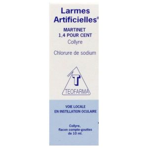 LARMES ARTIFICIELLES MARTINET Collyre 1,4 %, flacon compte-gouttes 10 ml