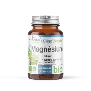 3 Chenes Oligovegetal magnésium BIO - Pillulier 60 comprimés