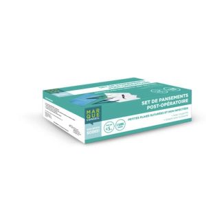MARQUE CONSEIL SET DE PANSEMENTS POST - OPERATOIRE Set de nettoyage et de recouvrement, petite plaie suturée, non infectée, bt 3