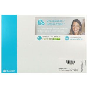 SENSURA MIO FLEX VISIO POCHE OUVERTE MAXI Poche vidable système 2 pièces, à couplage adhésif, textile neutre opaque, gris, diamètre 50 mm (ref. 122439), bt 30