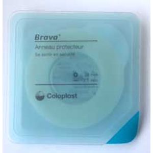 Brava® anneaux protecteurs - Boîte de 10 anneaux de protection cutanée permettant l'adhérence d'une poche de stomie - Epaisseur 2.5 mm - diamètres 18/