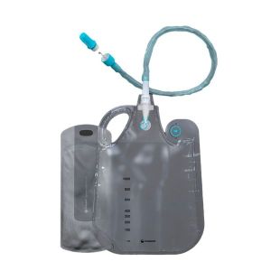 SPEEDICATH FLEX SET Set de sondage urinaire, sonde vésicale autolubrifiée avec poche pour homme, CH 16, code couleur orange (ref. 289360), bt 30