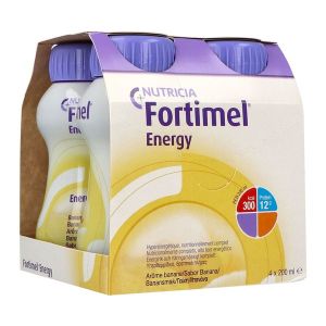 FORTIMEL ENERGY Denrée alimentaire destinée à des fins médicales spéciales, banane, 200 ml x 4