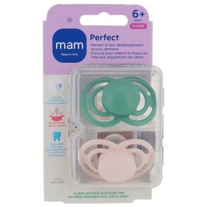 MAM SUC PERFECT TENDANCE 6+ SIL SUCETTE BOITE 2