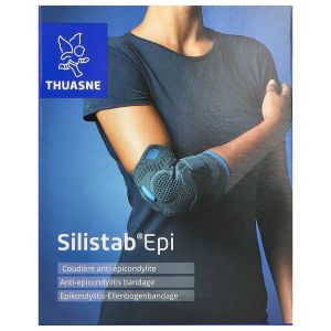 SILISTAB EPI NOUVELLE VERSION Coudière antiépicondylite avec sangle additionnelle amovible, taille 2, unité