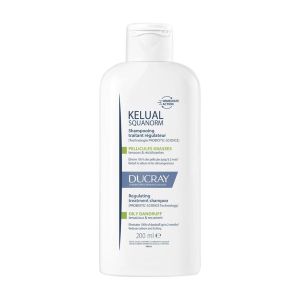 DUCRAY KELUAL SQUANORM SHAMPOOING TRAITANT PELLICULES GRASSES - REF 268175 268176 FLACON 200 ML 1