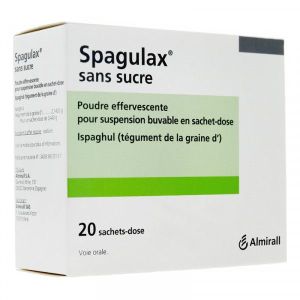 Spagulax Sans Sucre (Ispaghule) Poudre Effervescente Pour Suspension Buvable En Sachet-Dose B/20