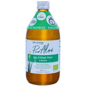 Pur'Aloe Jus d'Aloé vera pasteurisé à boire BIO- 500 ml