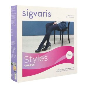 Sigvaris Styles Opaque Classe 2 Chaussette Beige Rose Small Normal 2