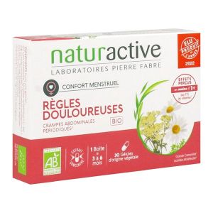 REGLES DOULOUREUSES BIO NATURACTIVE Gélule, complément alimentaire pour le confort menstruel, bt 2 X 15
