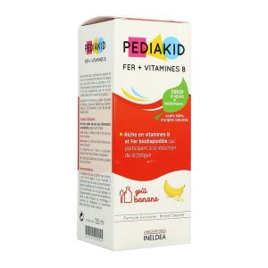 Pediakid Sirop Pediakid : Fer + Vitamines B / Banane - 125 ml