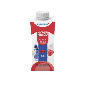 NUTRISENS HYPERDRINK DB HP HC Denrée alimentaire destinée à des fins médicales spéciales, fruits rouges, 200 ml x 4