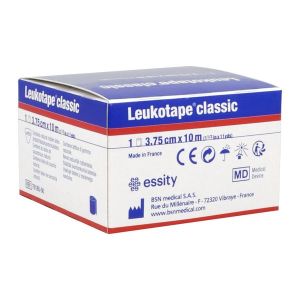 LEUKOTAPE CLASSIC Bande de contention adhésive, non élastique, bleu, unité
