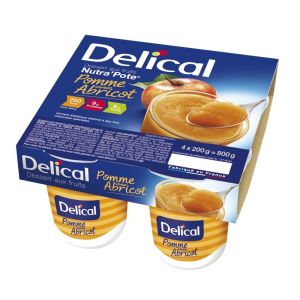 Delical Nutra'Pote Pomme Abricot Compotes 200 G Bt 4