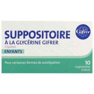 Suppositoire A La Glycerine Enfants Gifrer Suppositoire B/10