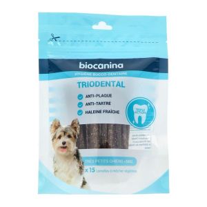 Triodental Lamelles A Macher Tres Petit Chien De Moins De 5Kg (1 Sachet De 15 Lam) 114 G 1