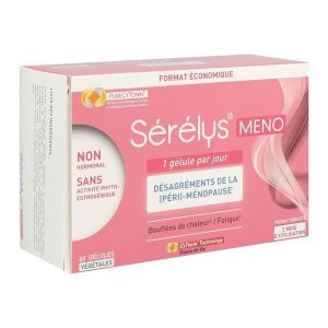 SERELYS MENO Gélule, complément alimentaire à base de pollens et de vitamine E, bt 60
