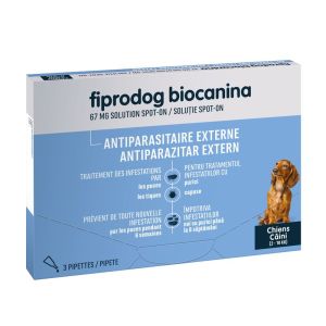 Fiprodog 67Mg Solution Spot-On Pour Petits Chiens Pipette 0,67 Ml 3