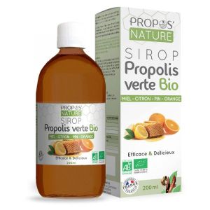 Propos Nature Sirop propolis miel / citron / pin / orange BIO - flacon 200 ml