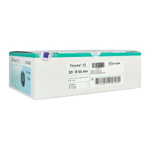 FLEXIMA 3S MAXI FERMEE Poche fermée, système 2 pièces avec anneau flottant, opaque, diamètre 65 mm (ref. 931465FR), bt 30