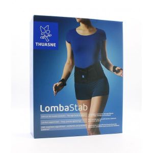 Thuasne Lombastab Standard V2 Ceinture Lombaire 21Cm Noir/Bleu T5 1