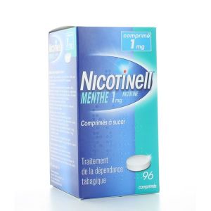 Nicotinell Menthe 1 Mg (Nicotine) Comprime A Sucer Comprimes A Sucer Sous Plaquettes Thermoformees (Aluminium-Pvc/Pe/Pvdc/Pe/Pvc/) B/96