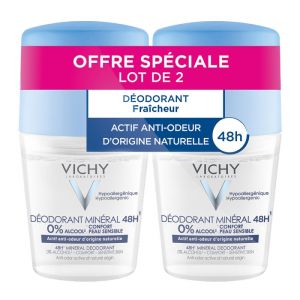 Vichy LOT*2 DEODORANT BILLE  Minéral 48H 2x50 ml