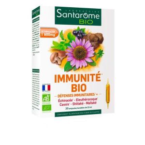 Santarome Immunité BIO - 20 ampoules de 10 ml
