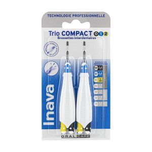 Inava Triocompact (3 Brossettes Sur Un Meme Manche Et 2 Manches Par Blister) 3