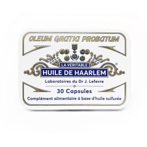 Huile de Haarlem - boite métallique 30 capsules