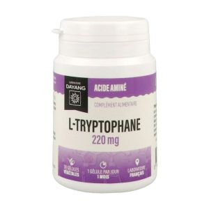 DAYANG L-TRYPTOPHANE 220 MG Gélule, complément alimentaire à base de L-tryptophane, bt 30