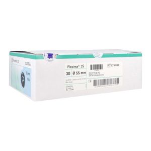 FLEXIMA 3S MIDI FERMEE Poche fermée, système 2 pièces avec anneau flottant, opaque, diamètre 55 mm (ref. 931055FR), bt 30