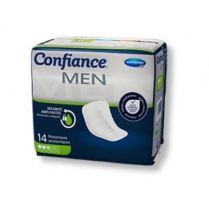 Confiance Men 3 Gouttes Protection Anatomique Sachet 14