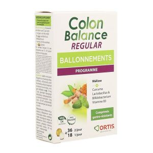 Ortis Colon balance regular - 36 comprimés jaunes + 18 comprimés blancs