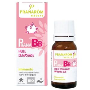 PranaBB - Huile de massage, immunité BIO - 10 ml