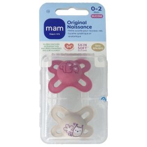 MAM SUC ORIGINAL NAISSANCE 0-2 SIL SUCETTE BOITE 2