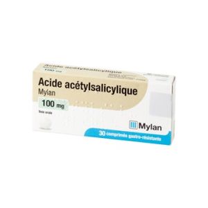 Acide Acetylsalicylique Mylan 100 Mg Comprimes Gastro-Resistants B/30