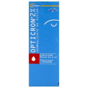 OPTICRON Collyre 2 %, boîte 1 flacon 5 ml