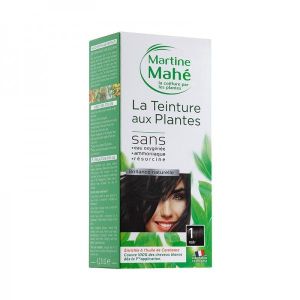Martine Mahe - Teinture aux Plantes 3 applications 125 ml N°1 Noir