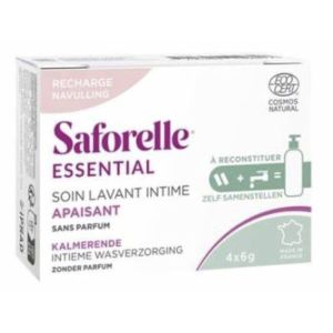 SAFORELLE ESSENTIAL SOIN LAVANT INTIME APAISANT A RECONSTITUER - RECHARGE (4 BATONNETS) BATONNET BOITE ML BLANC 4