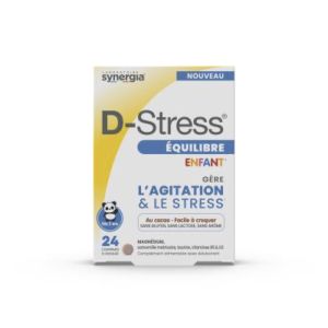 D-STRESS EQUILIBRE ENFANT Comprimé à croquer, complément alimentaire pour l'équilibre nerveux, Bte 24