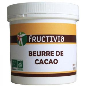 Fructivia - Beurre de cacao cru BIO - pot 400 g