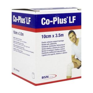 CO PLUS SANS LATEX Bande de contention cohésive, sans latex, force 1, élastique 1 sens, blanc, 3,5 m x 10 cm (ref. 72100-26), unité