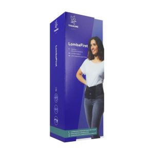 LOMBAFIRST Ceinture de soutien lombaire, hauteur 26 cm, coloris bleu, taille 4, unité