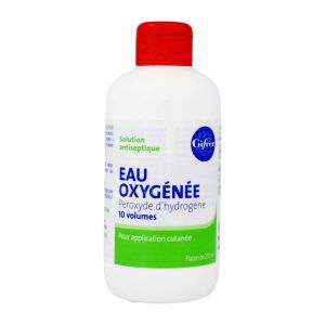EAU OXYGENEE GIFRER 10 VOLUMES Solution pour application cutanée, flacon 250 ml