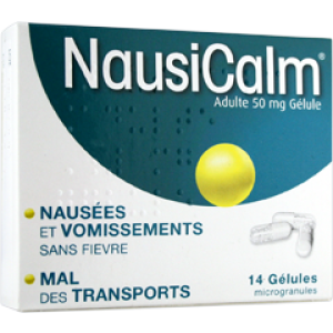 NAUSICALM ADULTE 50 MG GELULE B/14