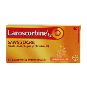 Laroscorbine Sans Sucre 1 G Comprime Effervescent B/30